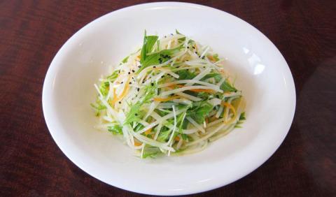 じゃが芋と水菜のｼｬｷｼｬｷサラダ